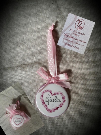 Bomboniera cuore rosa