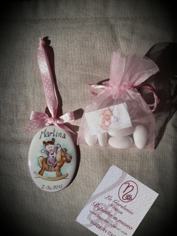 Bomboniera per battesimo bambina