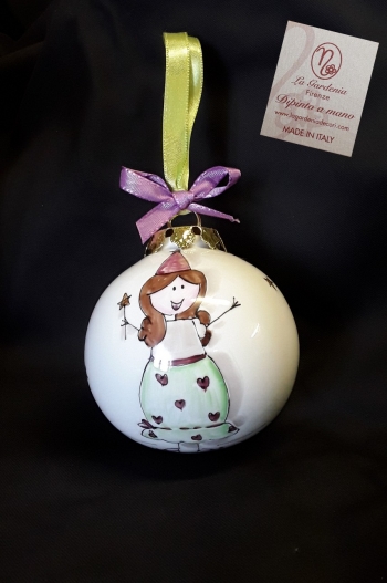 Palla di natale con fatina