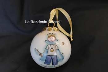 Pallina di Natale con principe
