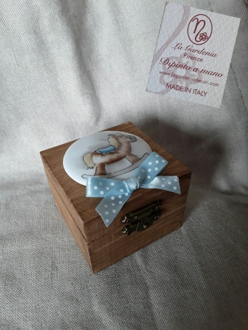 Scatolina in legno per battesimo