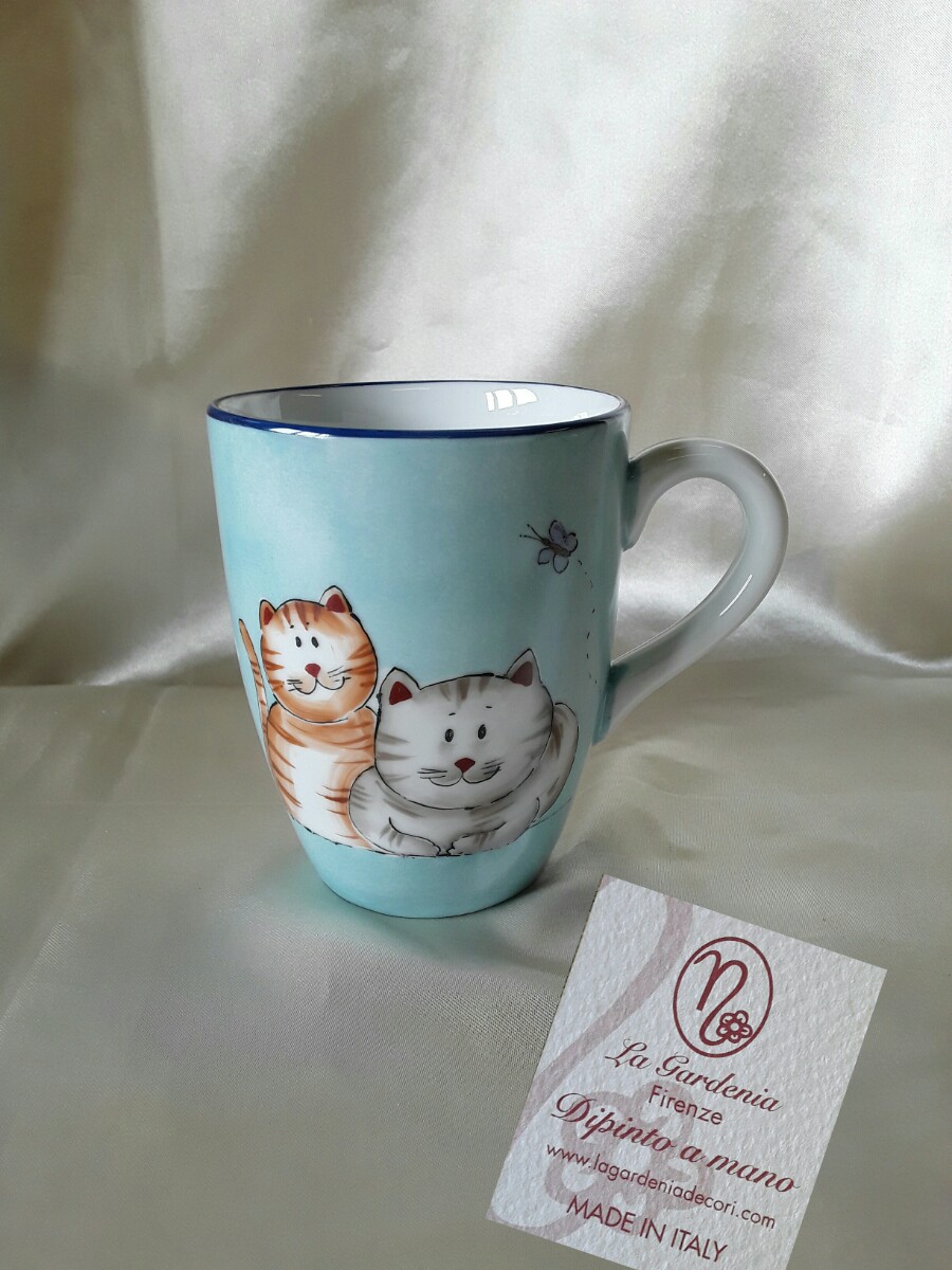 Tazza Da Caffè In Ceramica A Forma Di Gatto - Design 3D Con Gatto Nel Foro, Manico A Zampa, 350 Ml, Regalo Divertente Per Amanti Dei Gatti
