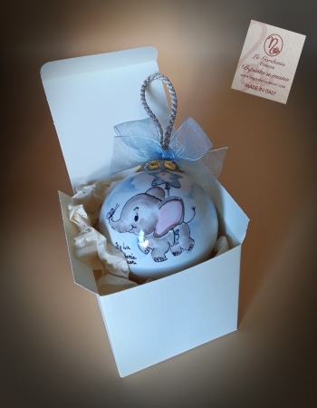 Palla di Natale con elefantino