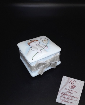 Scatola bomboniera bimbo e calla