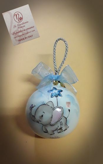 Palla di Natale con elefantino