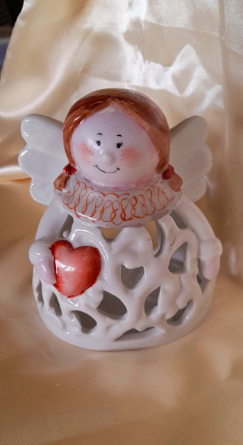 Pallina angioletto con candelina