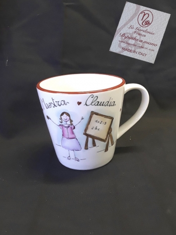 Tazza mug maestra e lavagna