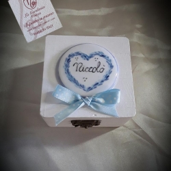 Scatola in legno con cuore