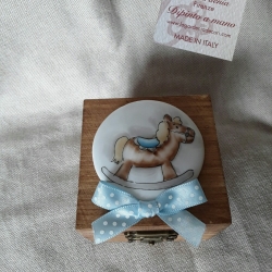 Scatolina in legno per battesimo
