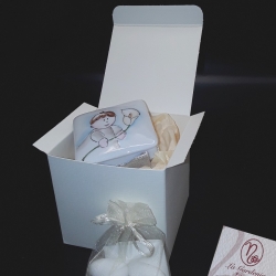 Scatola bomboniera bimbo e calla