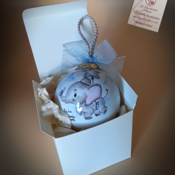 Palla di Natale con elefantino