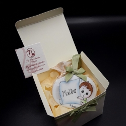 Pendente bomboniera bimbo e pergamena