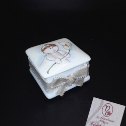 Scatola bomboniera bimbo e calla