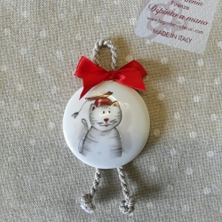 Pendente gattino laureato