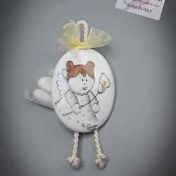 Pendente bomboniera angioletto con la calla